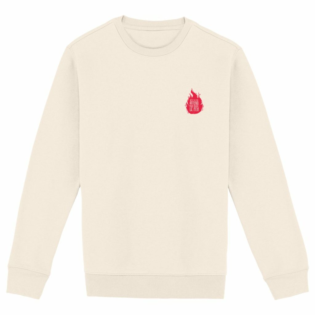 Foutre le Feu - Sweat épais (impression cœur + dos)